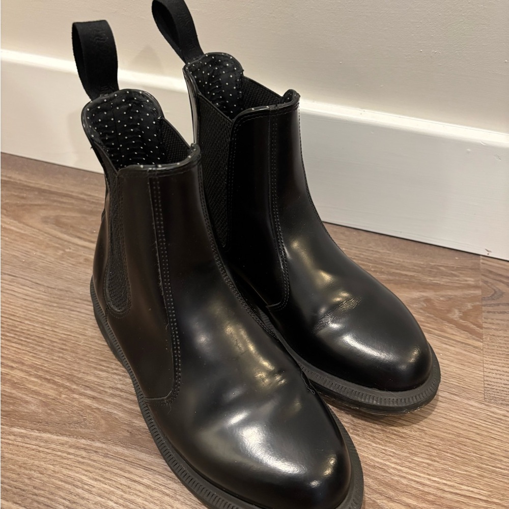 Dr. Martens Black Flora Chelsea Boot